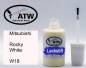 Preview: Mitsubishi, Rocky White, W18: 20ml Lackstift, von ATW Autoteile West.